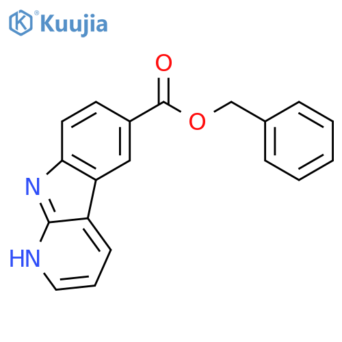 1H-Pyrido[2,3-b]indole-6-carboxylic acid, phenylmethyl ester structure