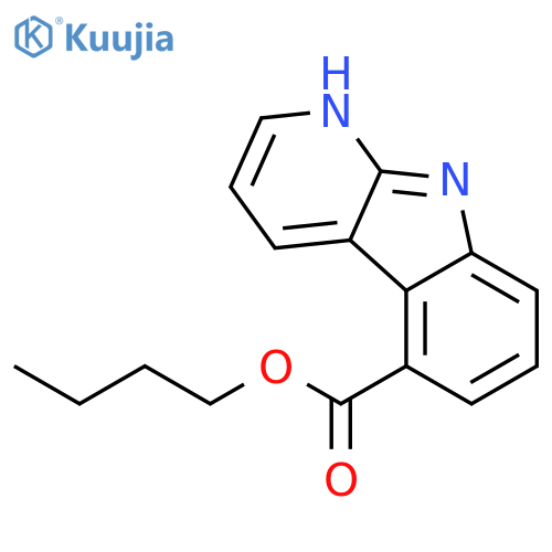 1H-Pyrido[2,3-b]indole-5-carboxylic acid, butyl ester structure