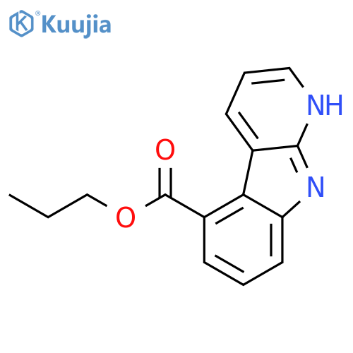 1H-PYRIDO[2,3-B]INDOLE-5-CARBOXYLIC ACID, PROPYL ESTER structure