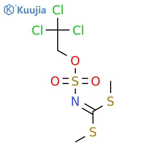 Sulfamic acid,N-[bis(methylthio)methylene]-, 2,2,2-trichloroethyl ester structure