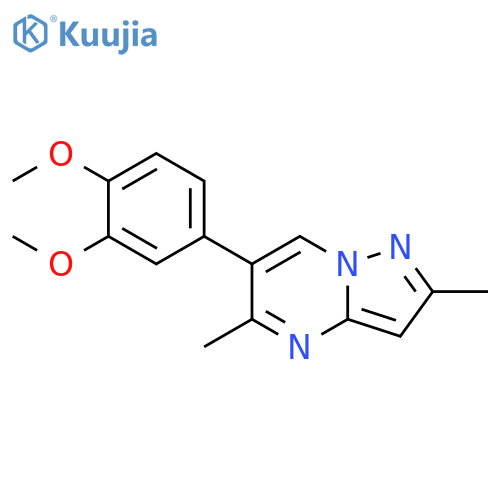 6-(3,4-dimethoxyphenyl)-2,5-dimethylpyrazolo[1,5-a]pyrimidine structure