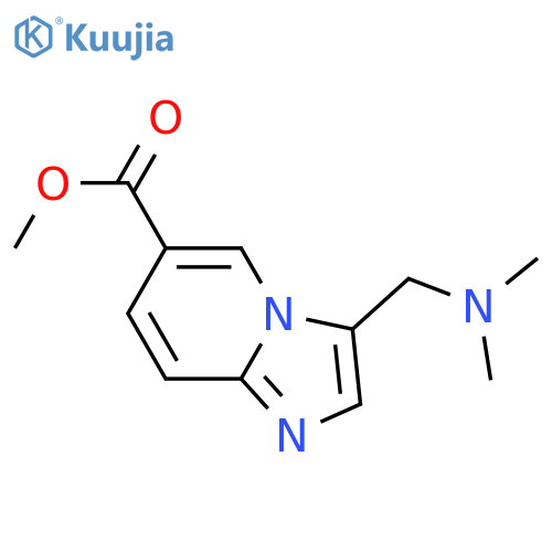 methyl 3-[(dimethylamino)methyl]imidazo[1,2-a]pyridine-6-carboxylate structure