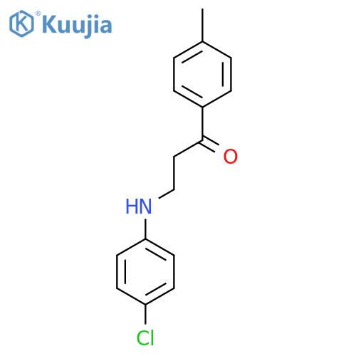 3-[(4-Chlorophenyl)amino]-1-(4-methylphenyl)propan-1-one structure