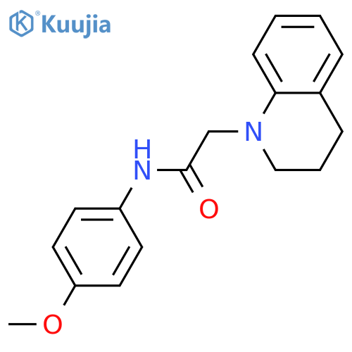 2-[3,4-DIHYDRO-1(2H)-QUINOLINYL]-N-(4-METHOXYPHENYL)ACETAMIDE structure