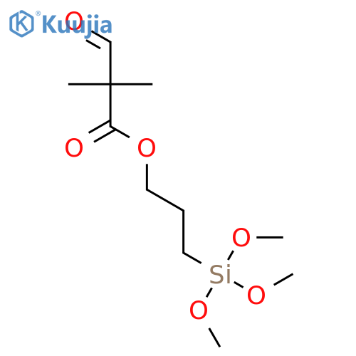 Propanoic acid, 2,2-dimethyl-3-oxo-, 3-(trimethoxysilyl)propyl ester structure