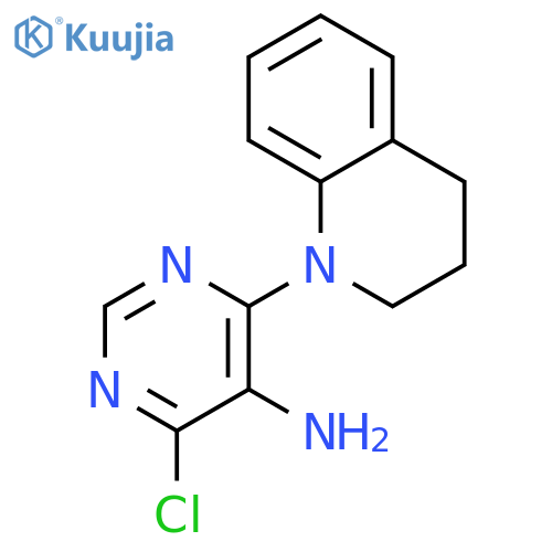 4-Chloro-6-(3,4-dihydroquinolin-1(2H)-yl)pyrimidin-5-amine structure