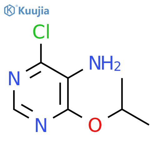 4-chloro-6-(propan-2-yloxy)pyrimidin-5-amine structure