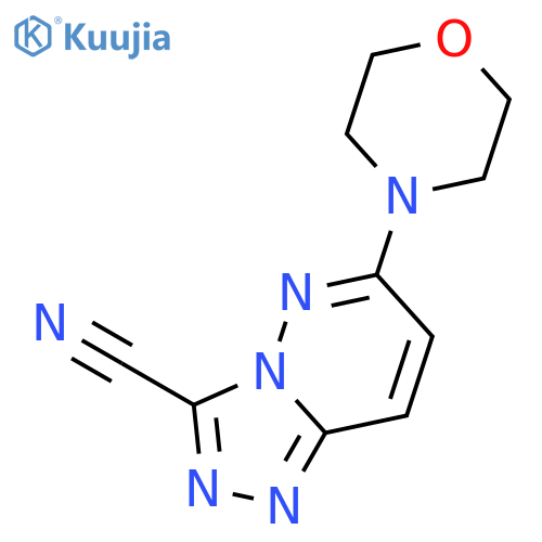 1,2,4-Triazolo[4,3-b]pyridazine-3-carbonitrile, 6-(4-morpholinyl)- structure