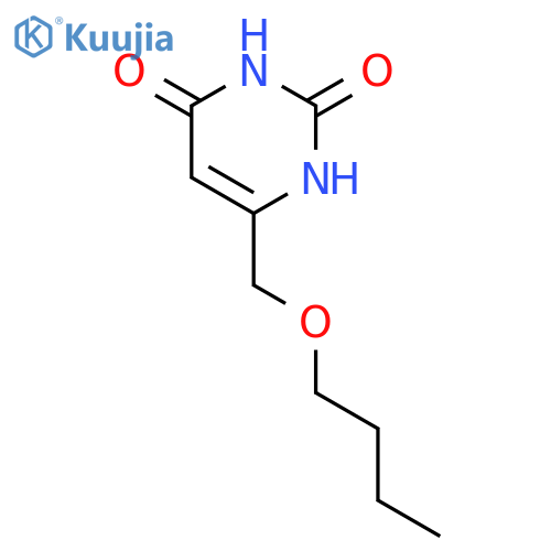 2,4(1H,3H)-Pyrimidinedione, 6-(butoxymethyl)- structure