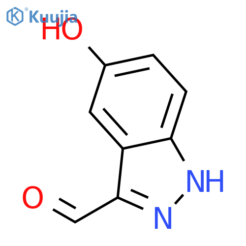 5-Hydroxy-3-(1H)indazole carboxaldehyde structure