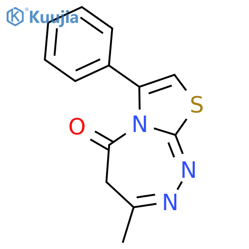 Thiazolo[2,3-c][1,2,4]triazepin-5(4H)-one, 3-methyl-7-phenyl- structure