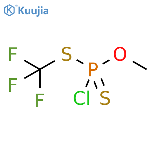 PHOSPHOROCHLORIDODITHIOIC ACID, O-METHYL S-(TRIFLUOROMETHYL) ESTER structure