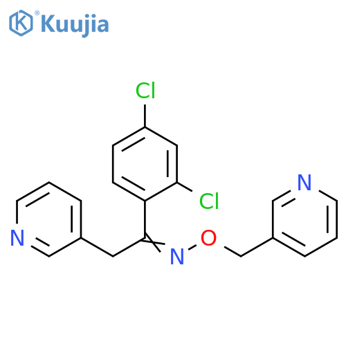 Ethanone, 1-(2,4-dichlorophenyl)-2-(3-pyridinyl)-,O-(3-pyridinylmethyl)oxime structure