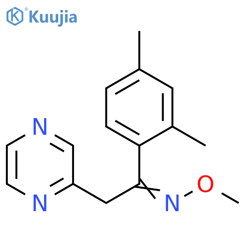 Ethanone, 1-(2,4-dimethylphenyl)-2-pyrazinyl-, O-methyloxime structure