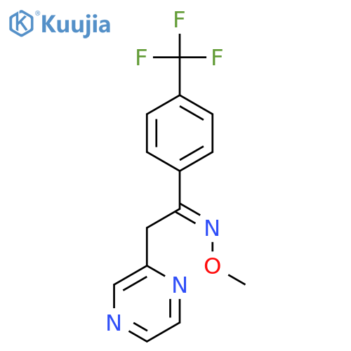 Ethanone, 2-pyrazinyl-1-[4-(trifluoromethyl)phenyl]-, O-methyloxime structure