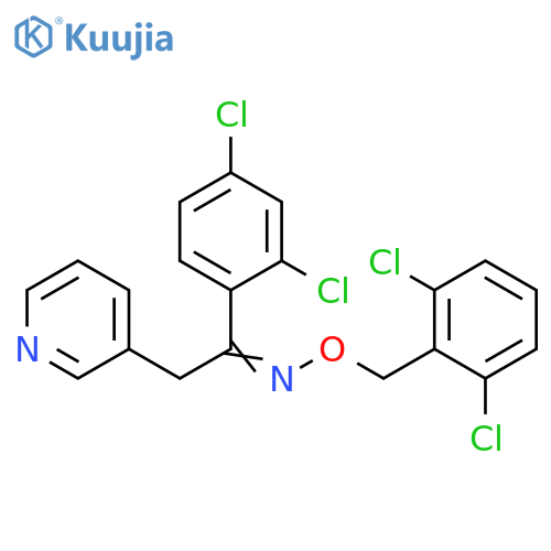Ethanone, 1-(2,4-dichlorophenyl)-2-(3-pyridinyl)-,O-[(2,6-dichlorophenyl)methyl]oxime structure