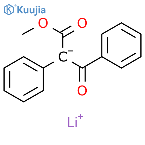 Benzenepropanoic acid, b-oxo-a-phenyl-, methyl ester, ion(1-), lithium structure