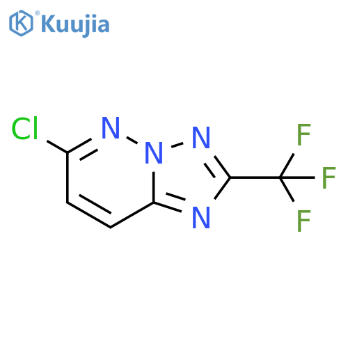 6-Chloro-2-(trifluoromethyl)-[1,2,4]triazolo[1,5-b]pyridazine structure