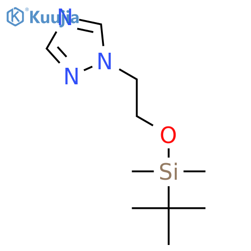 1H-1,2,4-TRIAZOLE, 1-[2-[[(1,1-DIMETHYLETHYL)DIMETHYLSILYL]OXY]ETHYL]- structure