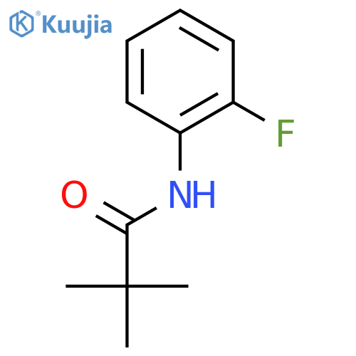 Propanamide, N-(2-fluorophenyl)-2,2-dimethyl- structure
