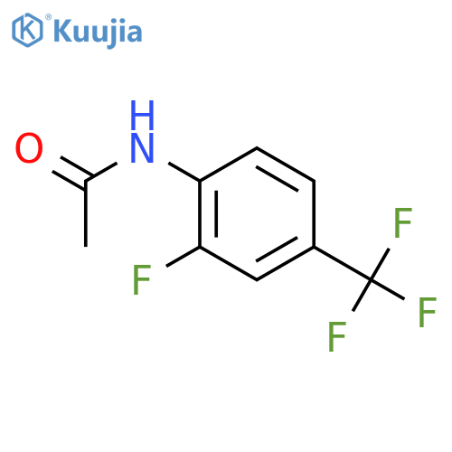 Acetamide, N-[2-fluoro-4-(trifluoromethyl)phenyl]- structure