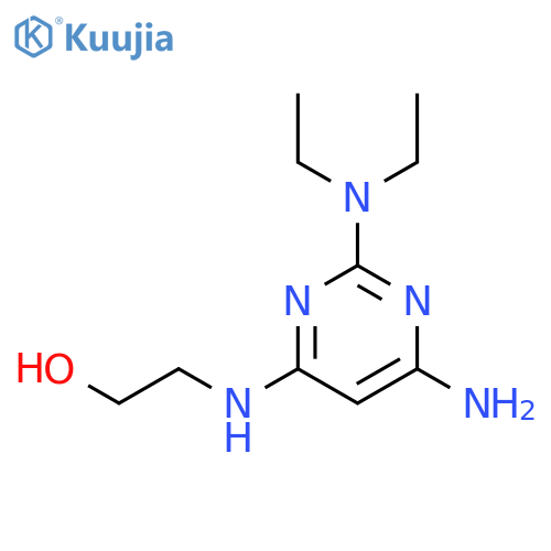 Ethanol, 2-[[6-amino-2-(diethylamino)-4-pyrimidinyl]amino]- structure