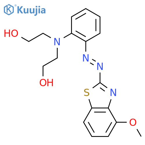 Ethanol, 2,2'-[[[(4-methoxy-2-benzothiazolyl)azo]phenyl]imino]bis- structure