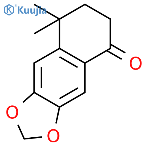 Naphtho[2,3-d]-1,3-dioxol-5(6H)-one, 7,8-dihydro-8,8-dimethyl- structure