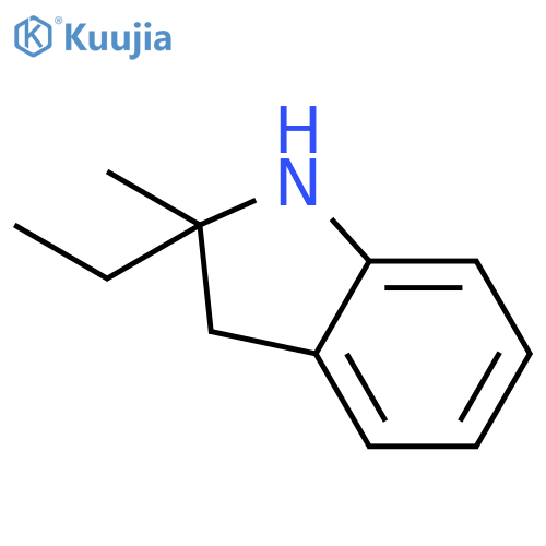 1H-Indole, 2-ethyl-2,3-dihydro-2-methyl- structure