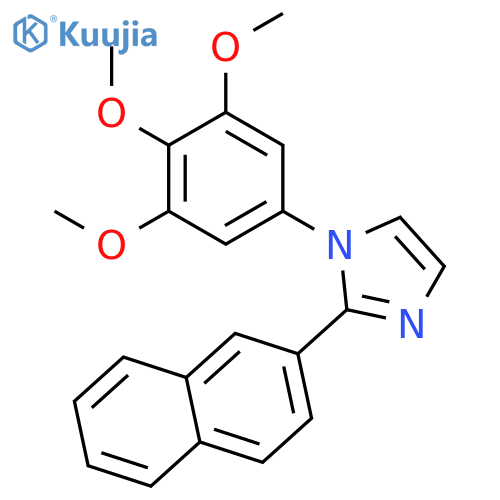 1H-Imidazole, 2-(2-naphthalenyl)-1-(3,4,5-trimethoxyphenyl)- structure