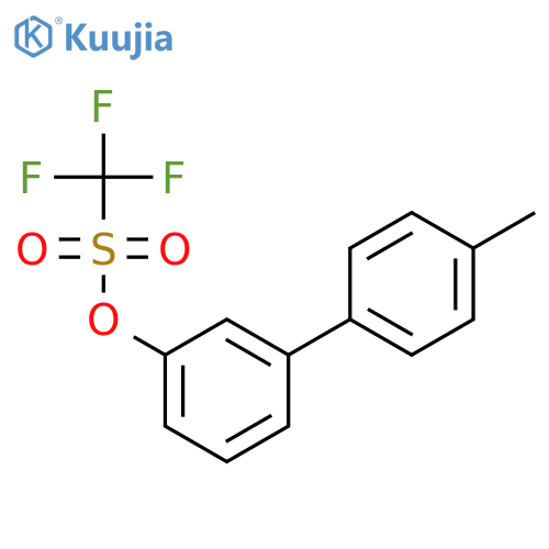 METHANESULFONIC ACID, TRIFLUORO-, 4'-METHYL[1,1'-BIPHENYL]-3-YL ESTER structure