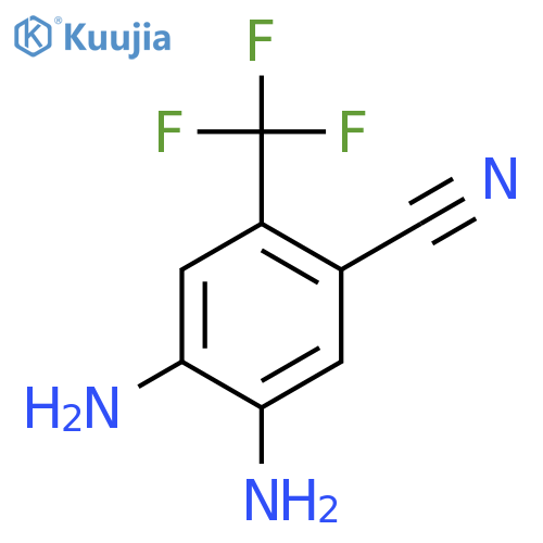 4,5-diamino-2-(trifluoromethyl)benzonitrile structure