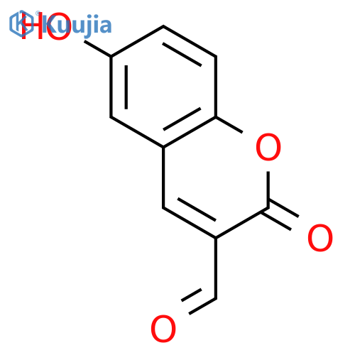 2H-1-BENZOPYRAN-3-CARBOXALDEHYDE, 6-HYDROXY-2-OXO- structure