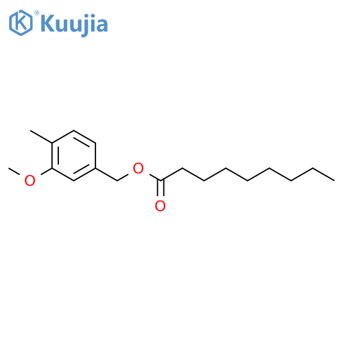 NONANOIC ACID, (3-METHOXY-4-METHYLPHENYL)METHYL ESTER structure