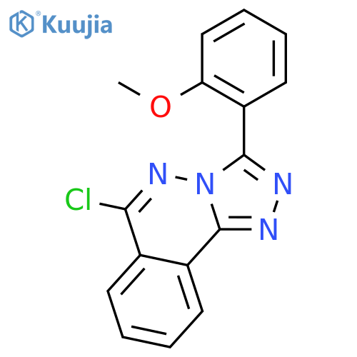 1,2,4-Triazolo[3,4-a]phthalazine, 6-chloro-3-(2-methoxyphenyl)- structure