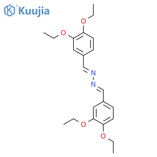 Benzaldehyde, 3,4-diethoxy-, [(3,4-diethoxyphenyl)methylene]hydrazone structure
