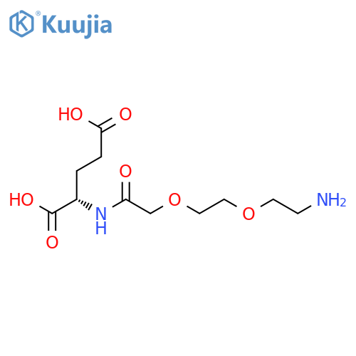 L-Glutamic acid, N-[[2-(2-aminoethoxy)ethoxy]acetyl]- structure