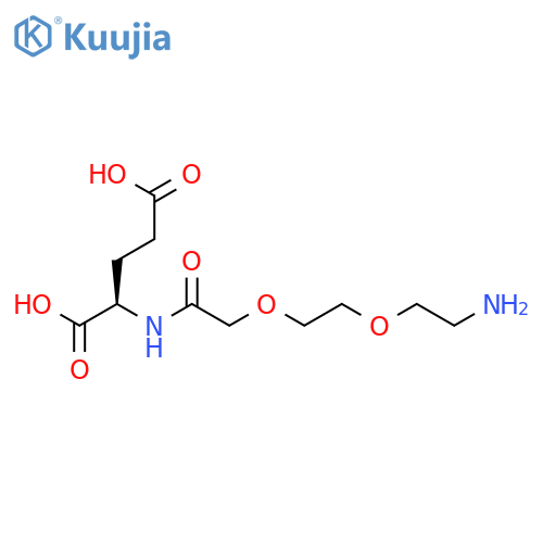D-GLUTAMIC ACID, N-[[2-(2-AMINOETHOXY)ETHOXY]ACETYL]- structure