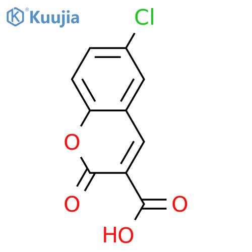 6-Chloro-2-oxo-2H-chromene-3-carboxylic acid structure
