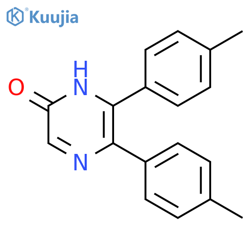 2(1H)-Pyrazinone, 5,6-bis(4-methylphenyl)- structure