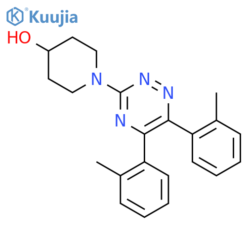 4-Piperidinol, 1-[5,6-bis(2-methylphenyl)-1,2,4-triazin-3-yl]- structure