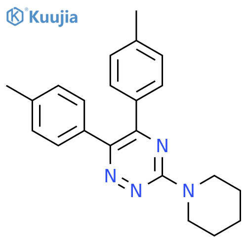 1,2,4-Triazine, 5,6-bis(4-methylphenyl)-3-(1-piperidinyl)- structure