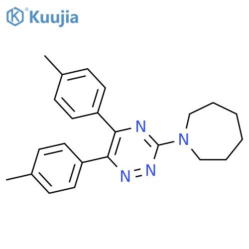 1H-Azepine, 1-[5,6-bis(4-methylphenyl)-1,2,4-triazin-3-yl]hexahydro- structure