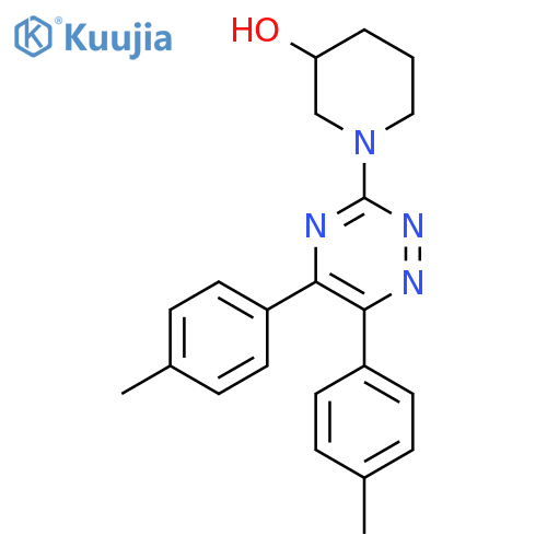 3-Piperidinol, 1-[5,6-bis(4-methylphenyl)-1,2,4-triazin-3-yl]- structure