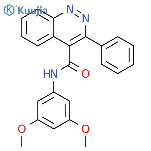4-Cinnolinecarboxamide, N-(3,5-dimethoxyphenyl)-3-phenyl- structure