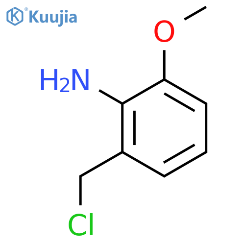 Benzenamine, 2-(chloromethyl)-6-methoxy- structure