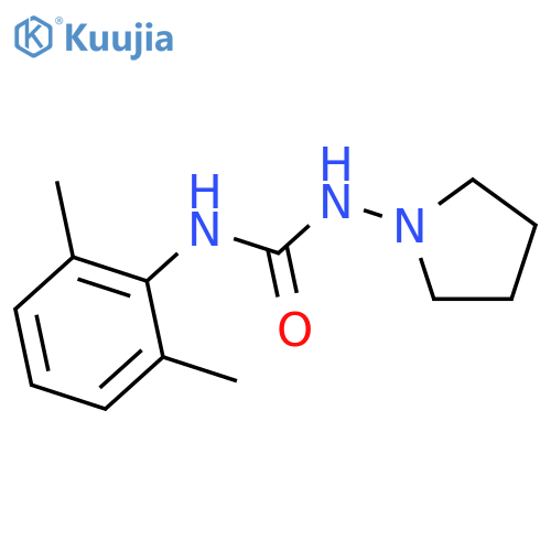 Urea, N-(2,6-dimethylphenyl)-N'-1-pyrrolidinyl- structure