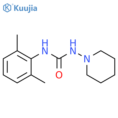 Urea, N-(2,6-dimethylphenyl)-N'-1-piperidinyl- structure