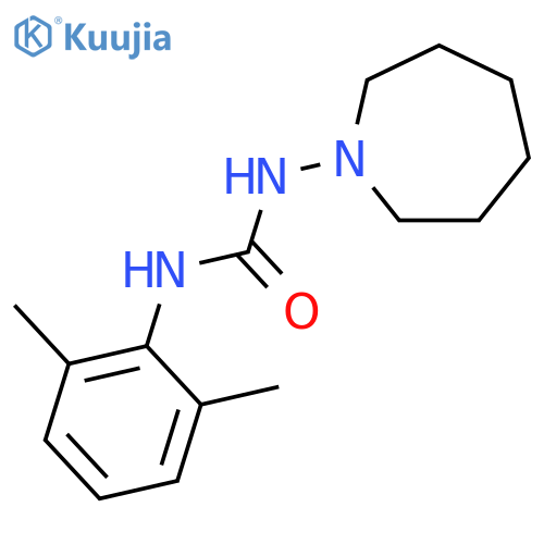 Urea, N-(2,6-dimethylphenyl)-N'-(hexahydro-1H-azepin-1-yl)- structure