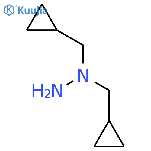 Hydrazine, 1,1-bis(cyclopropylmethyl)- structure